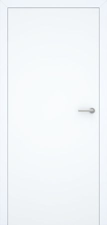 Preview: Stumpfanschlagend Türblatt und Zarge -  CPL 9003 extra weiss